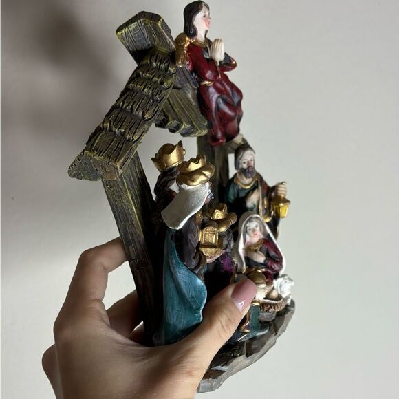 Christmas Nativity Figurines Resin Status for Holiday Decoration Displa - Picture 5 of 11